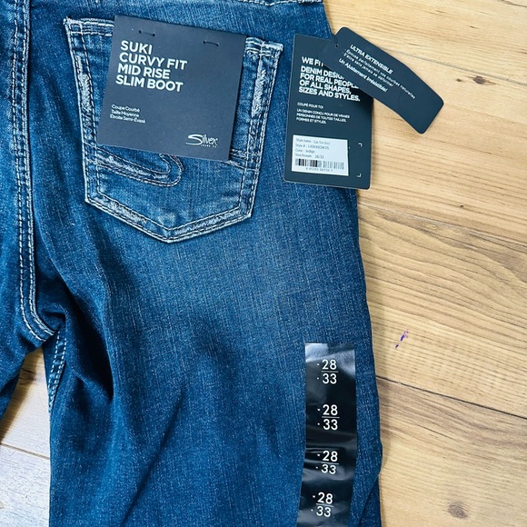 Suki Mid Rise Slim Bootcut Jeans 28x33 - Picture 2 of 3